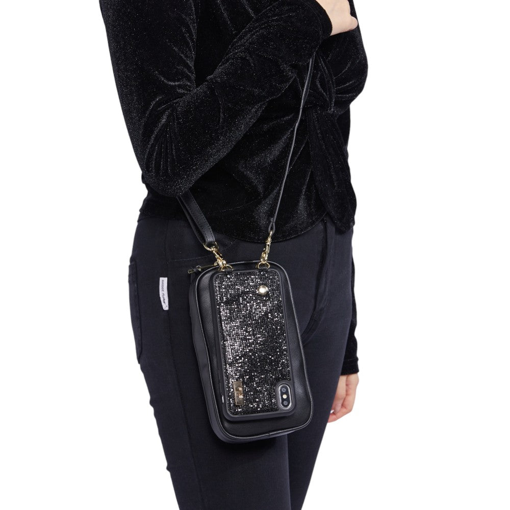 The Classic Pouch and Sara Strap in Black