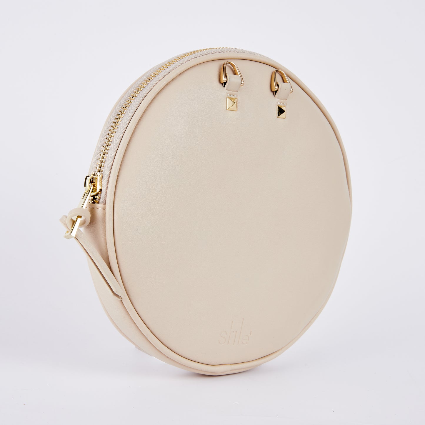 The Capri Pouch and Sara Strap in Taupe