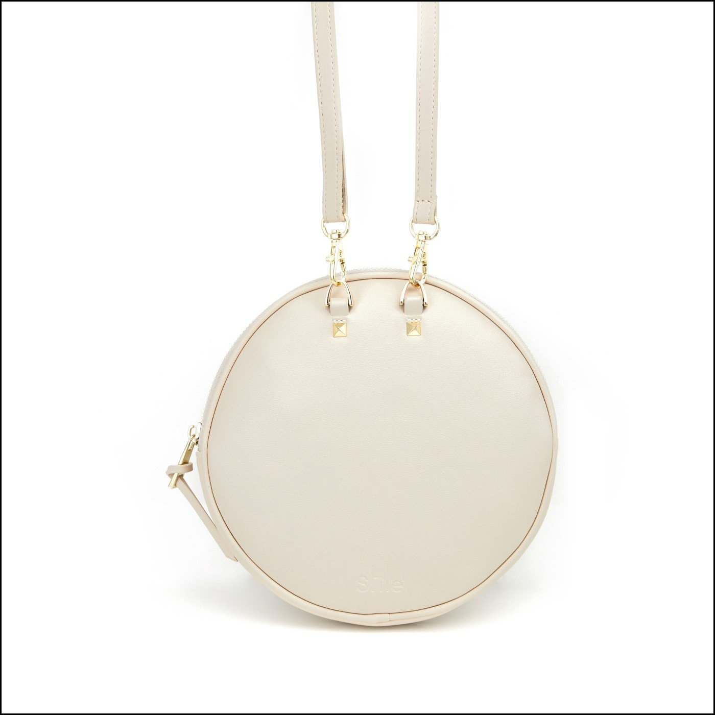 The Capri Pouch and Sara Strap in Taupe