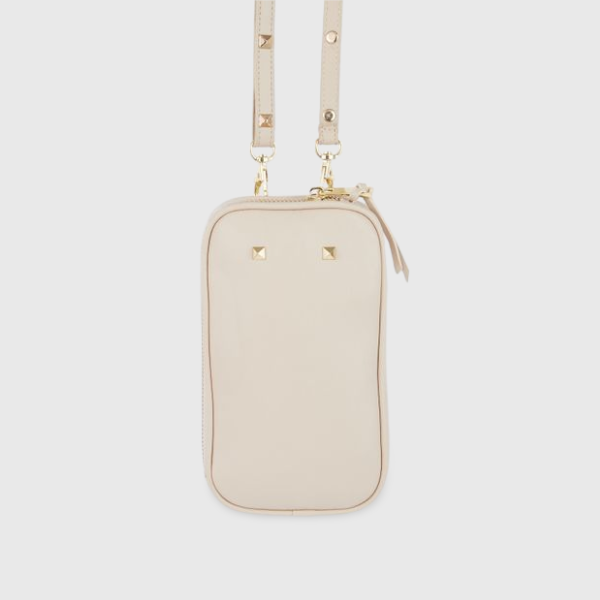 The Classic Pouch and Luna Strap in Taupe