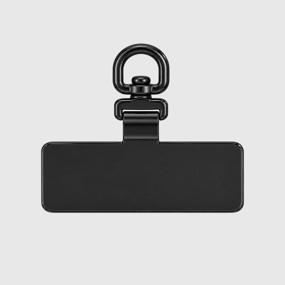 Black stainless steel lanyard insert for crossbody strap