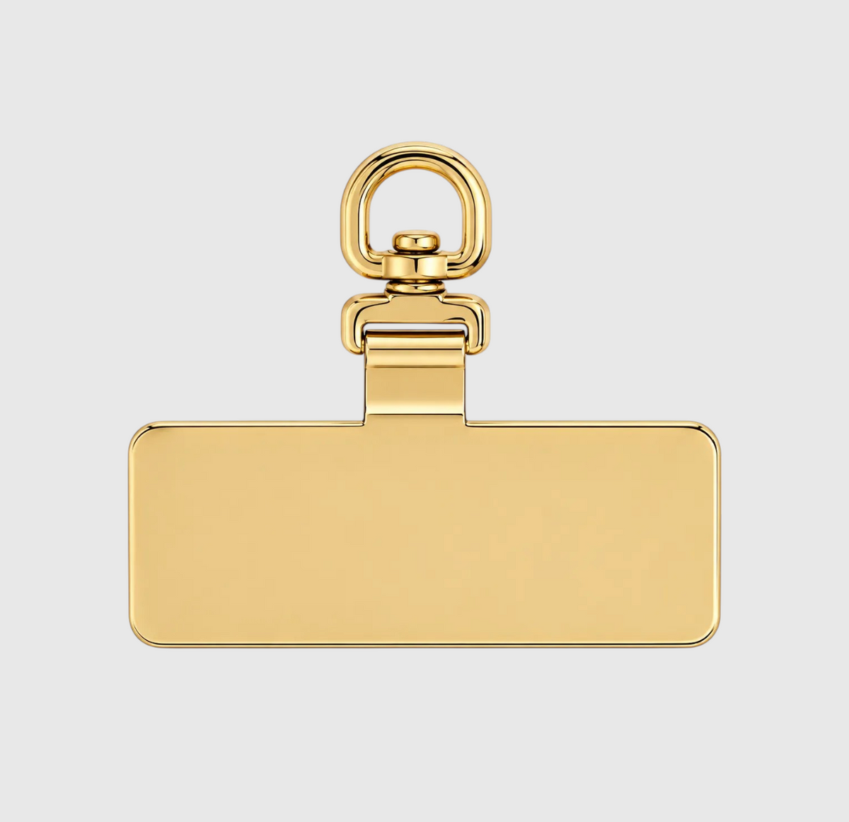 Golden stainless steel insert for crossbody strap attachment